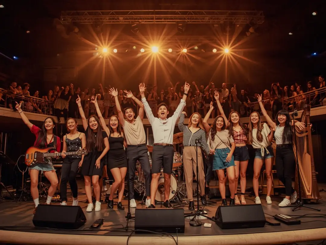 100% Học viên tự tin biểu diễn